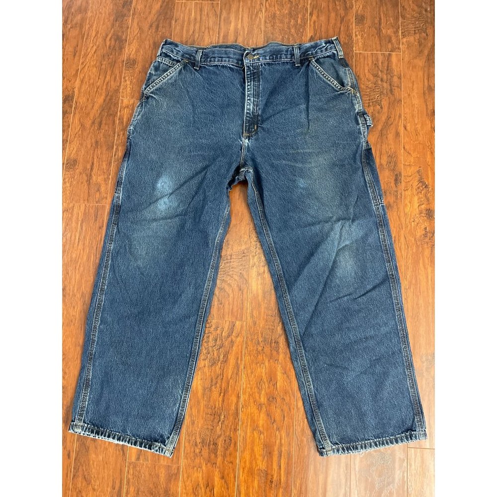 Carhartt Denim Mens 42x30 - Traditional Fit Rancher Work Jeans Pants